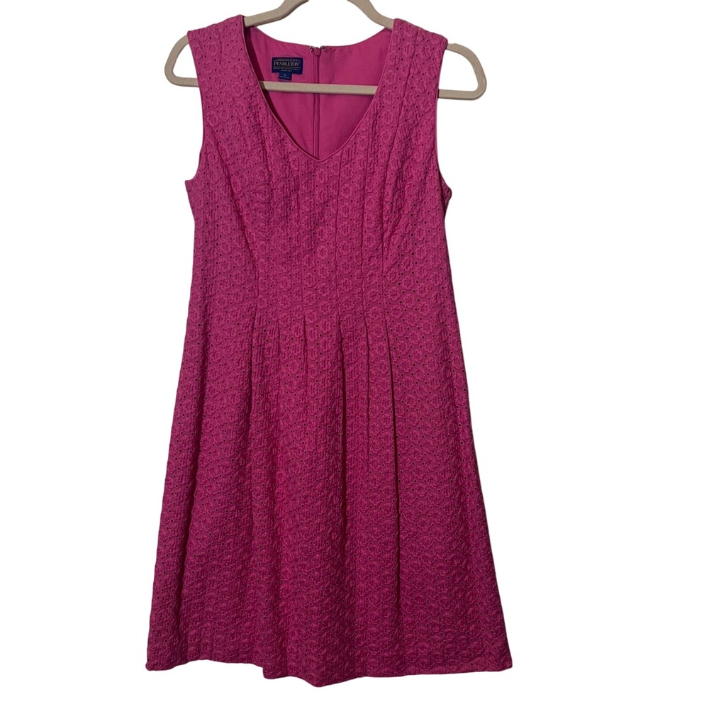 Pendleton Women's Eyelet Sleeveless Dress in Pink, NWT, Women's Size 4